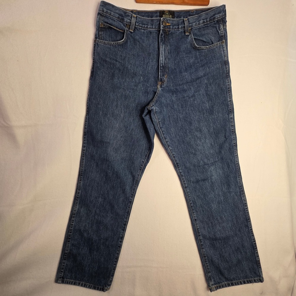 RedHead Mens Classic Fit Medium Wash‎ Denim Jeans Blue 38x32 9046-DS